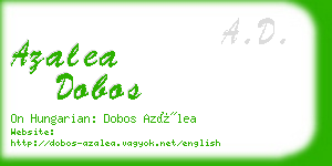 azalea dobos business card